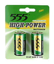 C SIZE R14P HEAVY DUTY CARBON ZINC BATTERIES HIGH POWER METAL JACKET