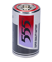 D SIEZE CARBON ZINC BATTERY R20 METAL JACKET