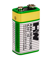 HW BRAND ALKALINE BATTERY 6LR61 6AM6 SIZE