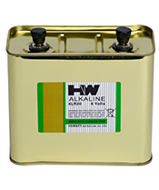 HW BRAND LANTERN BATTERY 6V 4LR25-2 SIZE METAL JACKET