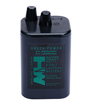HW BRAND LANTERN BATTERY 6V E4R25 SIZE METAL JACKET